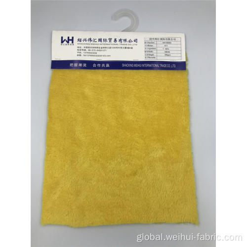 Dark Green Fabric Knitted Velvet Fabric Width 160cm 100T Yellow Fabrics Factory